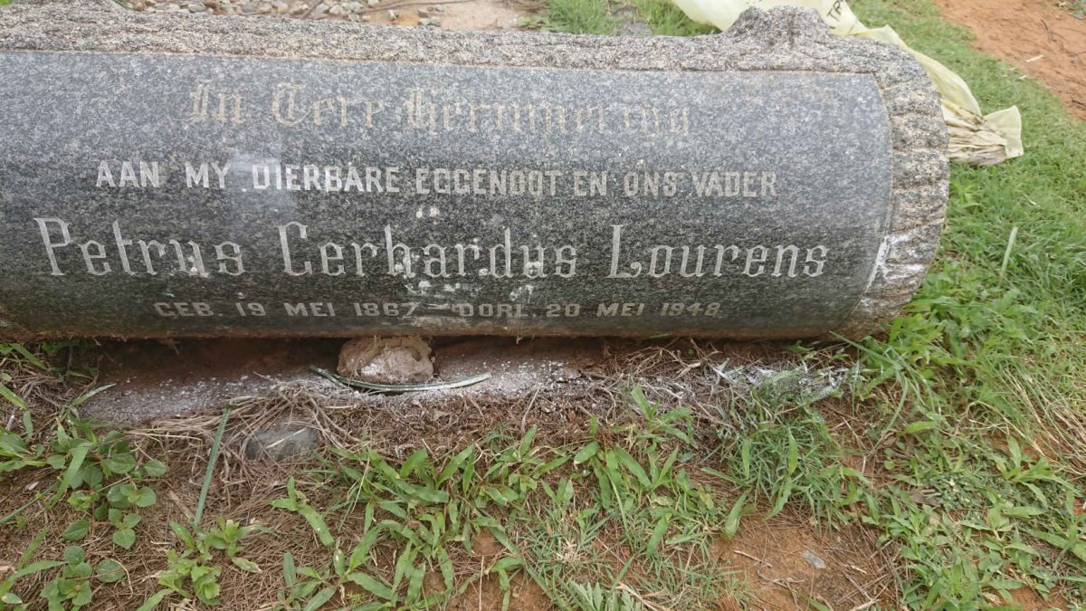 WESSELS Petrus Gerhardus Lourens 1867-1948
