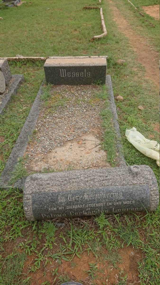 WESSELS Petrus Gerhardus Lourens 1867-1948