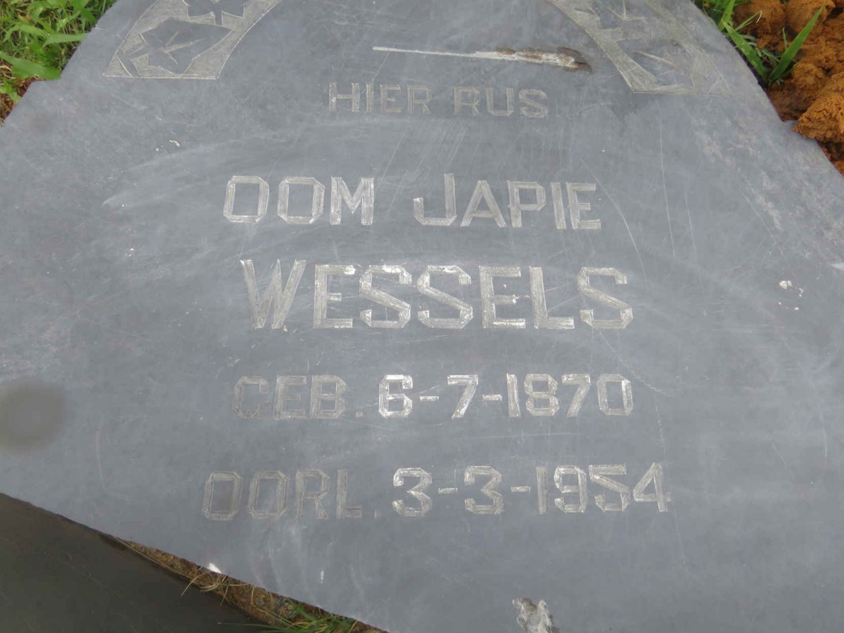 WESSELS Japie 1870-1954