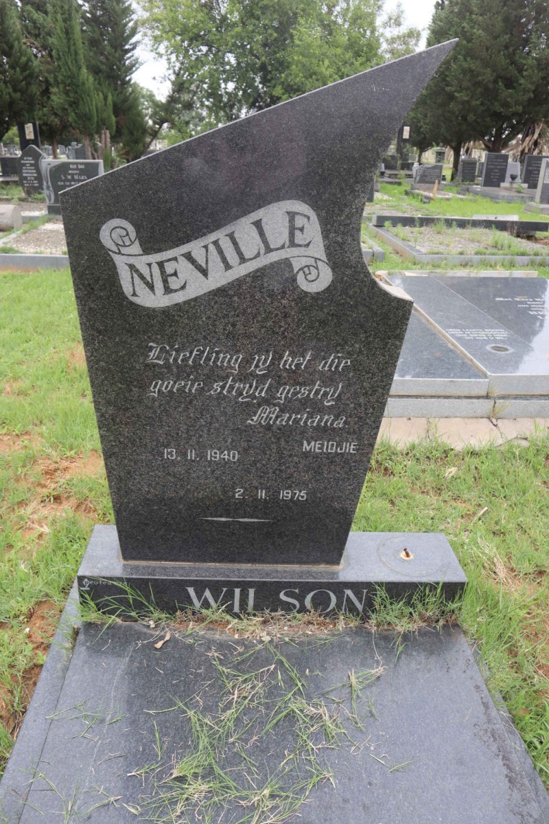 WILSON Neville 1940-1975