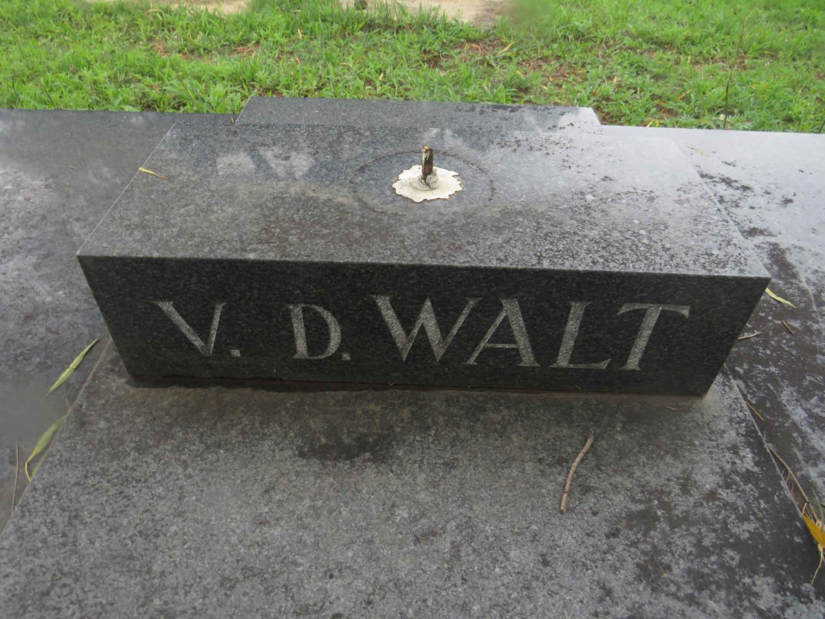 WALT Dirk J., v.d. 1906-1987 &amp;  Anna J.E. NIEUWOUDT 1907-1986