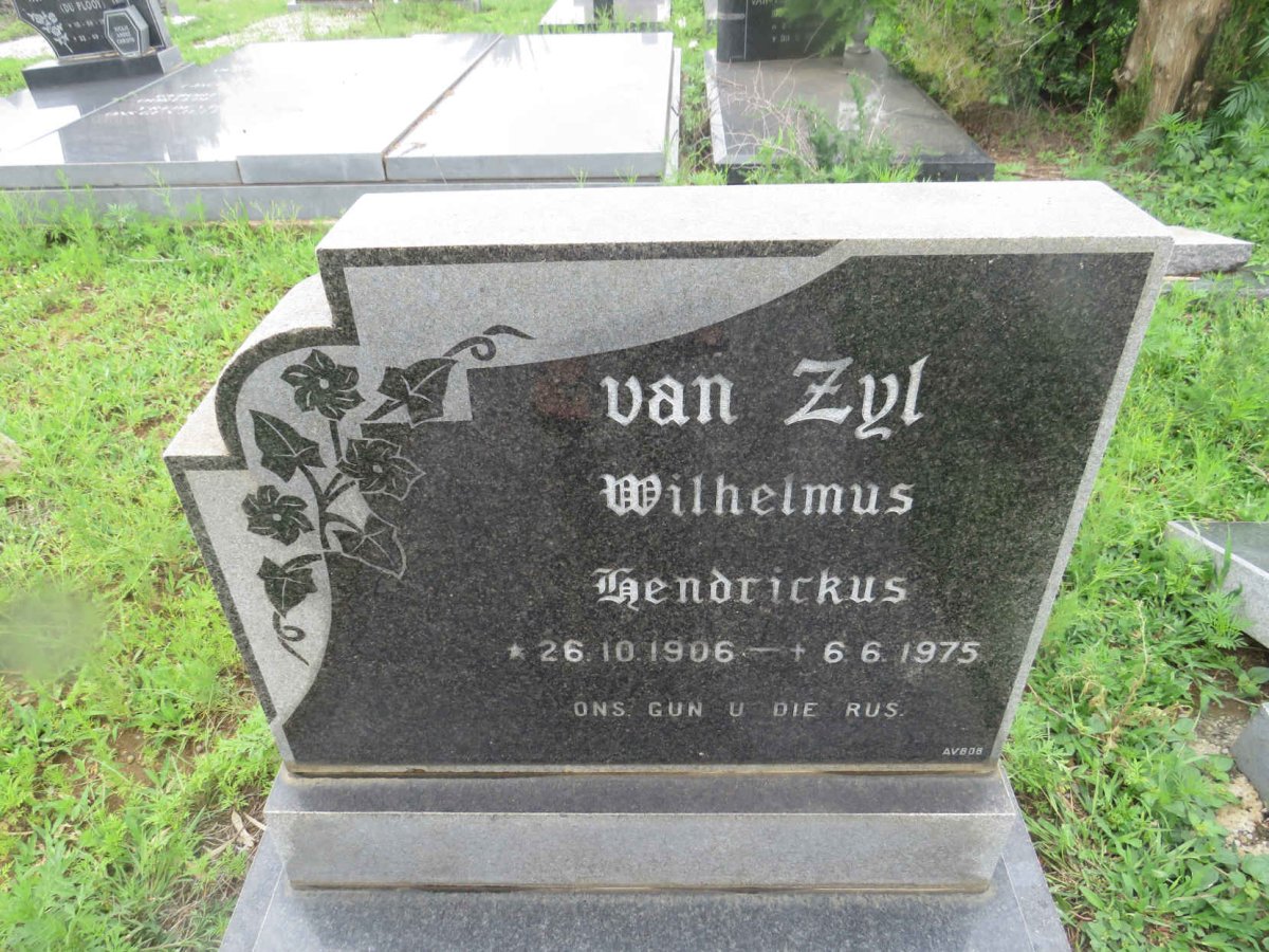 ZYL Wilhelmus Hendrickus, van 1906-1975