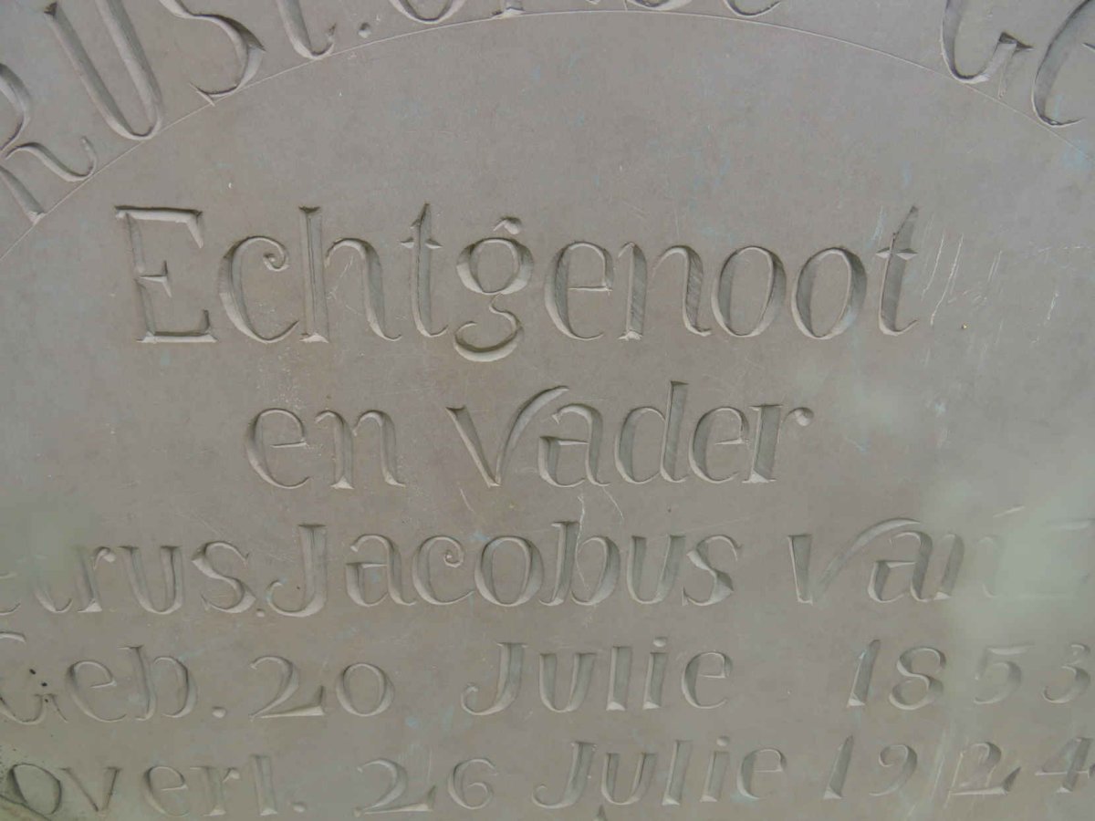ZYL Petrus Jacobus, van 1853-1924