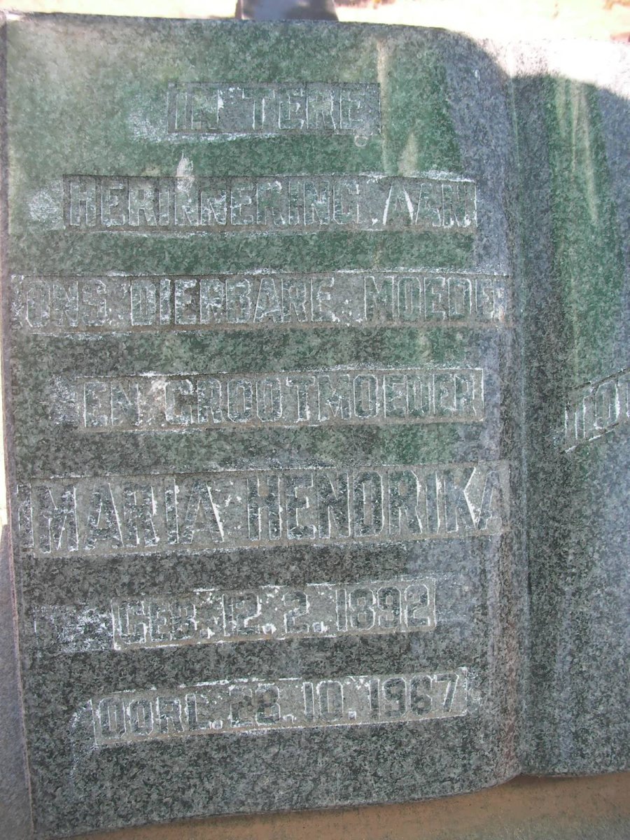 ? Maria Hendrika 1892-1967