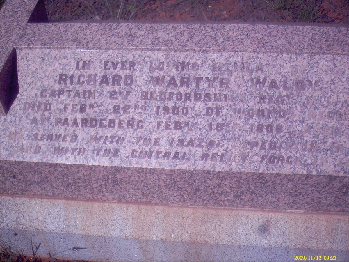 WALDY Richard Wartyr -1900