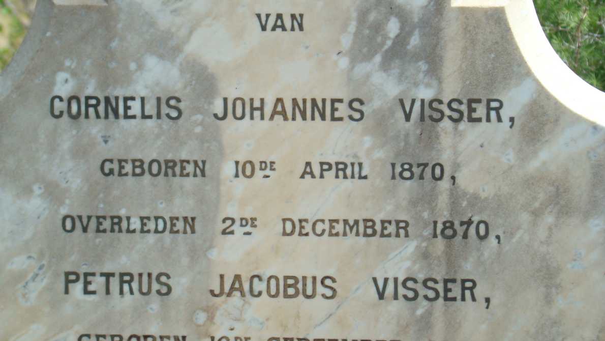 VISSER Cornelis Johannes 1870-1870