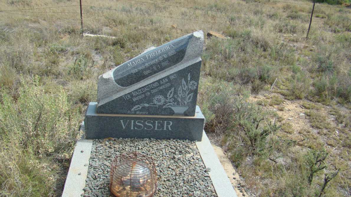 VISSER Maria Frederika nee VAN HEERDEN 1890-1962