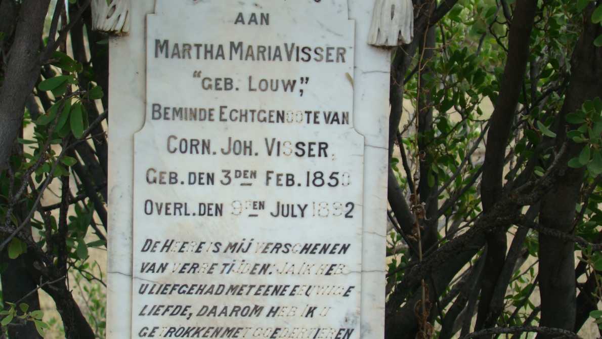 VISSER Martha Maria nee LOUW 1850-1882