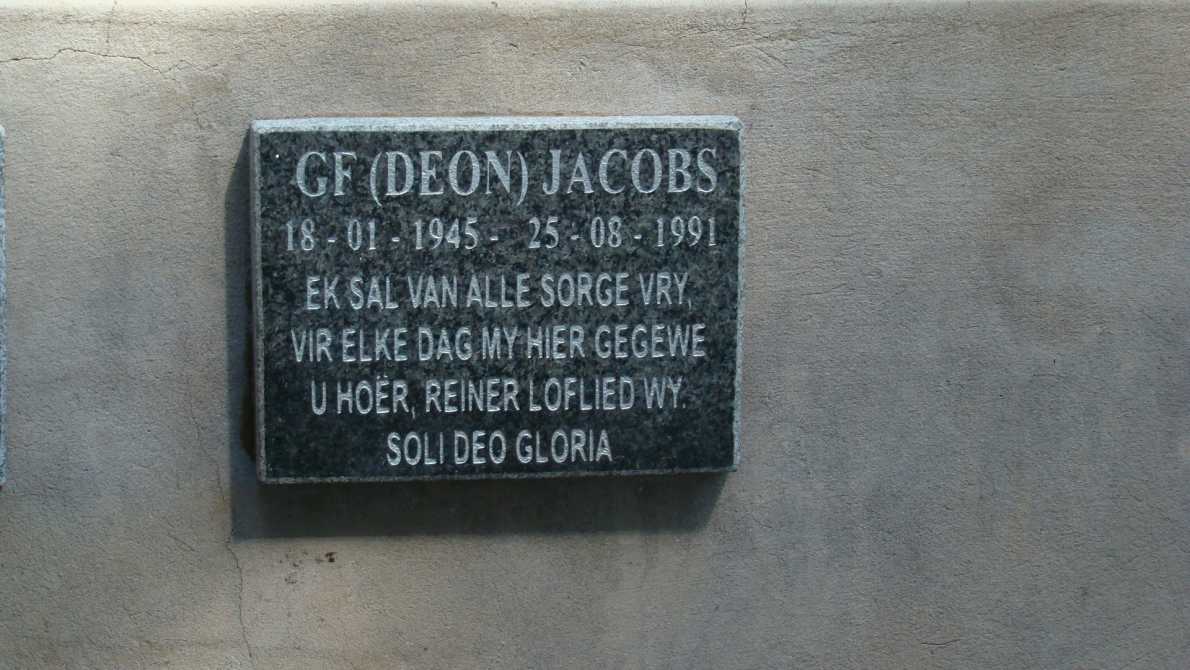 JACOBS G.F. 1945-1991