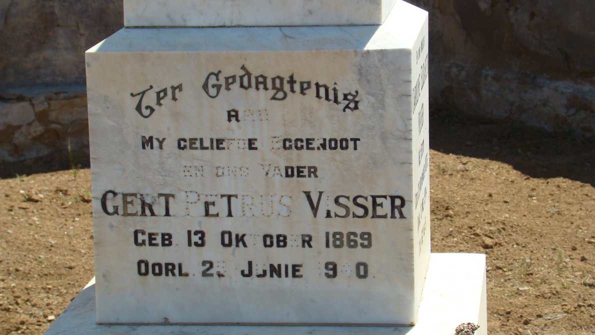 VISSER Gert Petrus 1869-1940