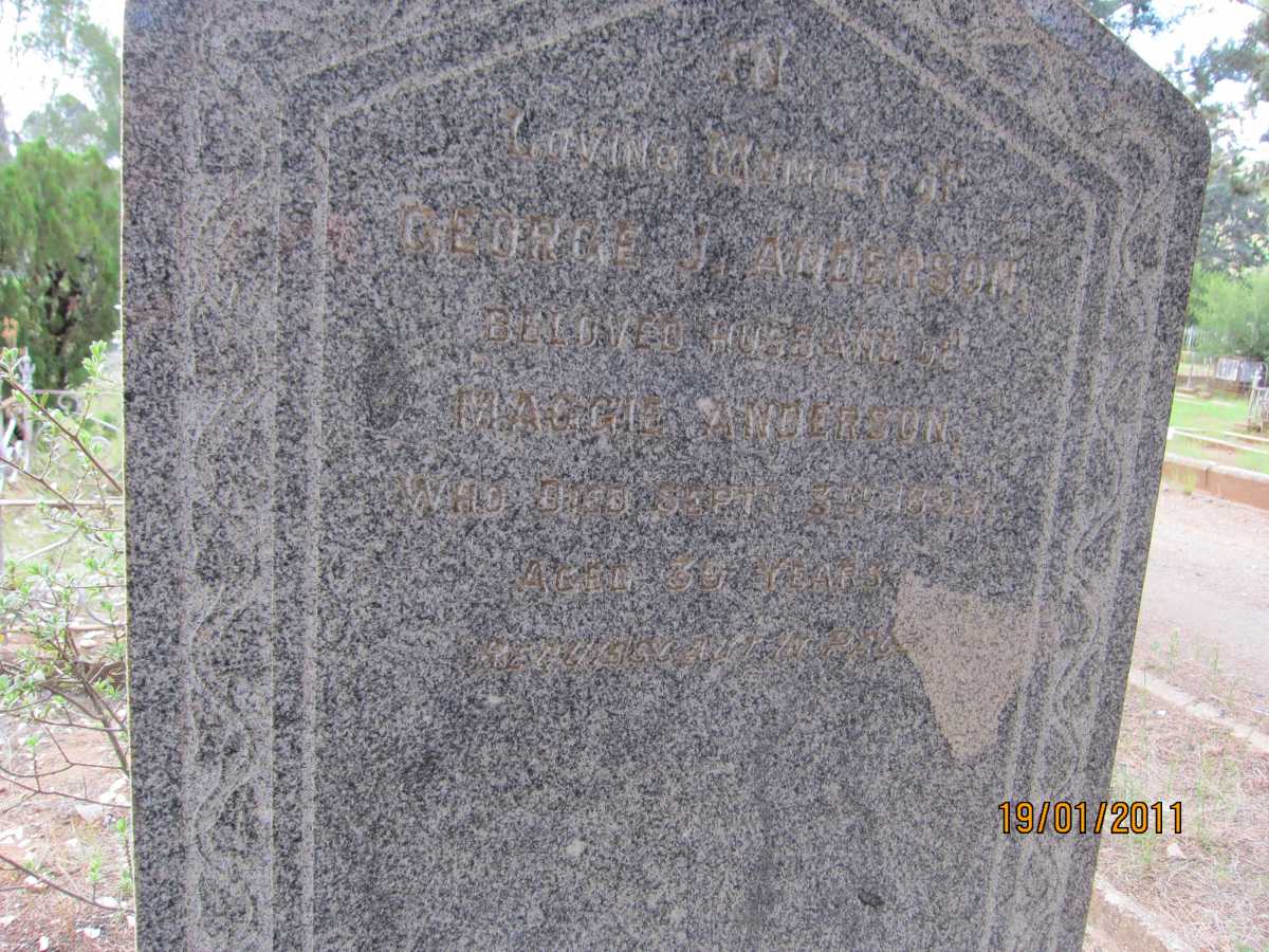 ANDERSON George J. -1893