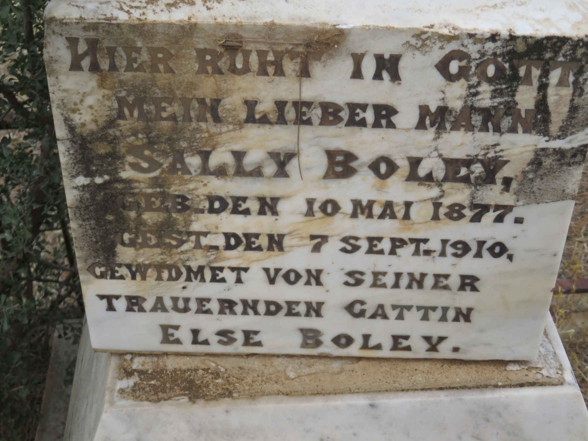 BOLEY Sally 1877-1910