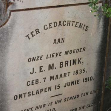 BRINK J.E.M. 1835-1910