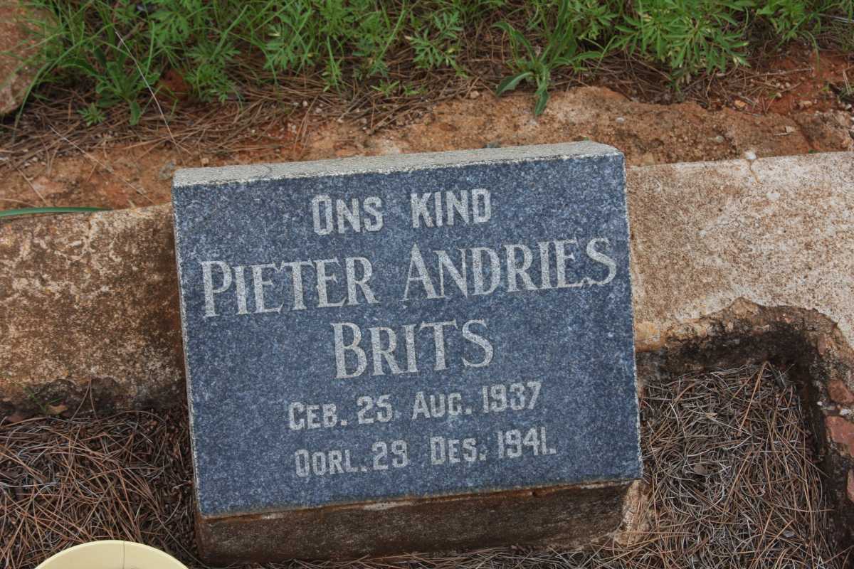BRITS Pieter Andries 1937-1941