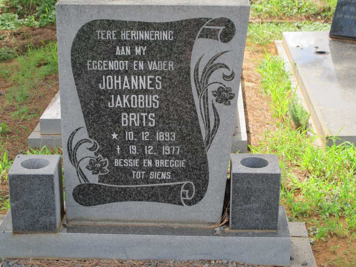 BRITS Johannes Jakobus 1893-1977