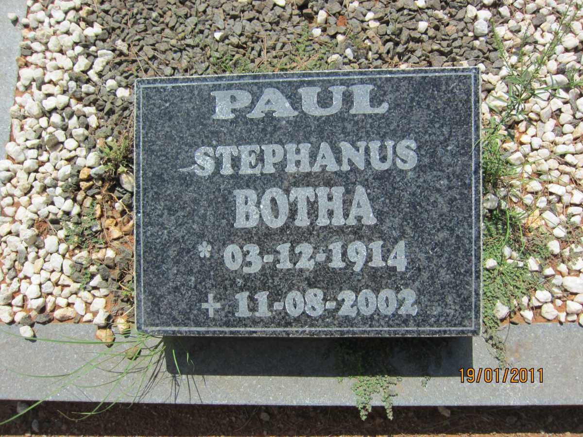 BOTHA Paul Stephanus 1914-2002