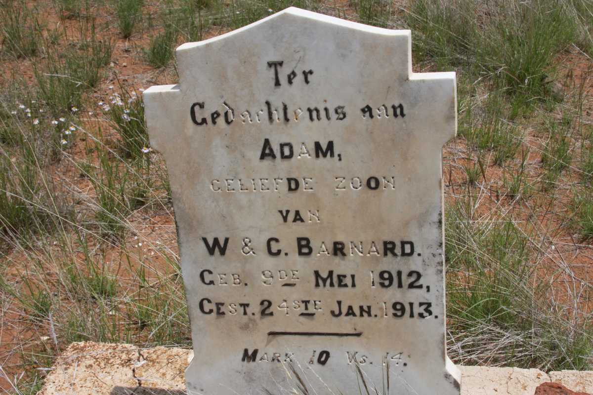 BARNARD Adam 1912-1913