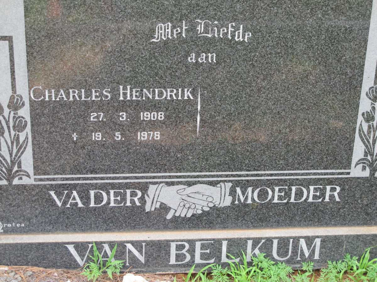 BELKUM Charles Hendrik, van 1908-1978