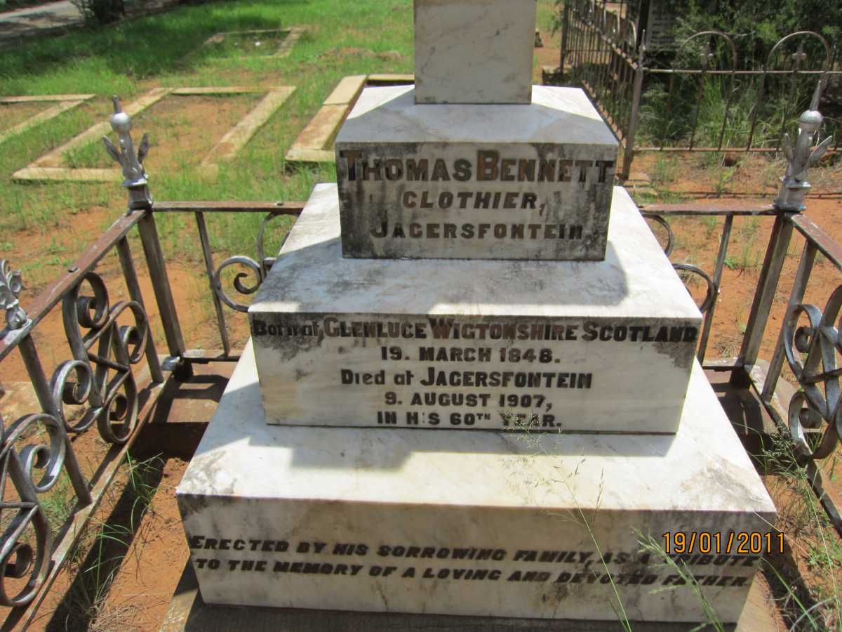 BENNETT Thomas 1848-1907