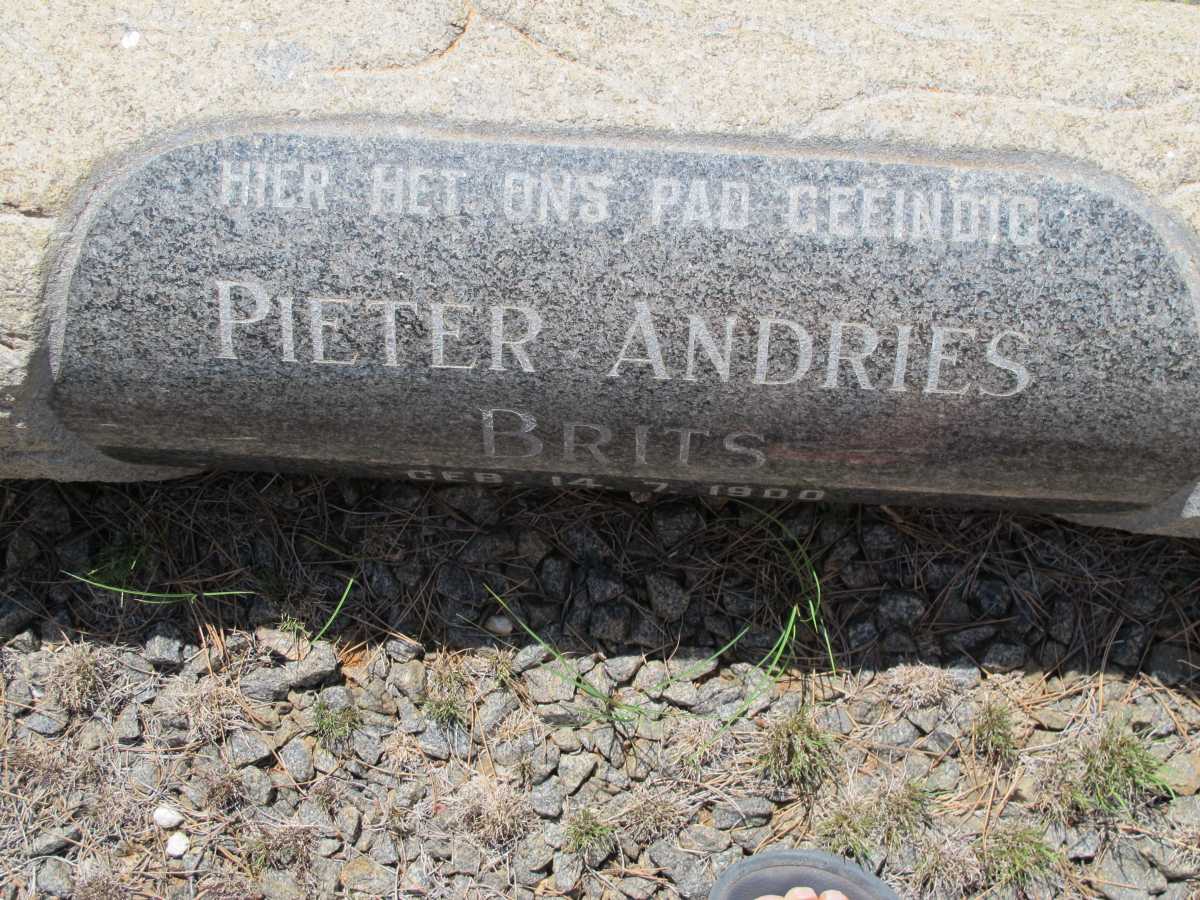 BRITS Pieter Andries 1900-1969