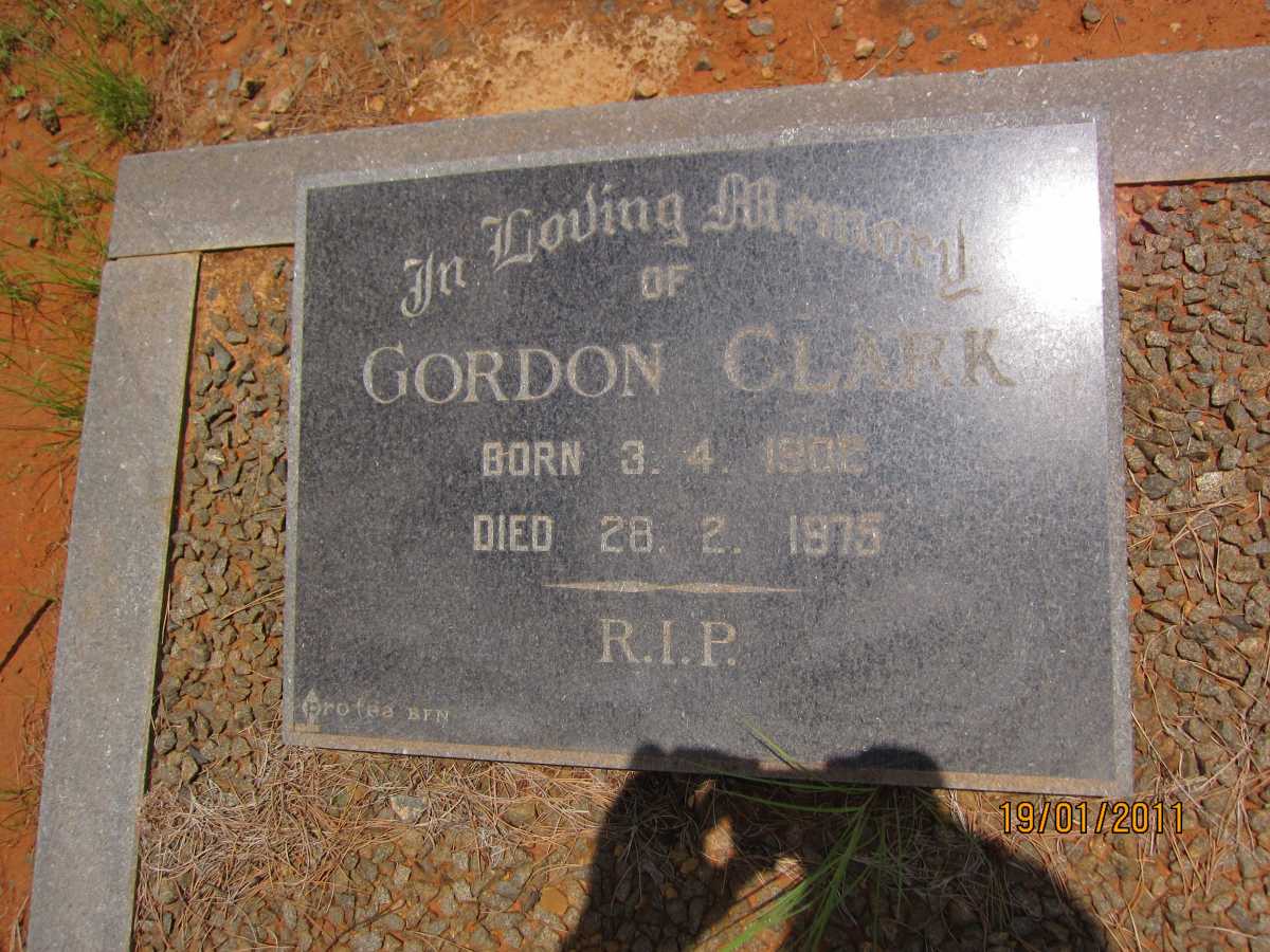 CLARK Gordon 19??-1975