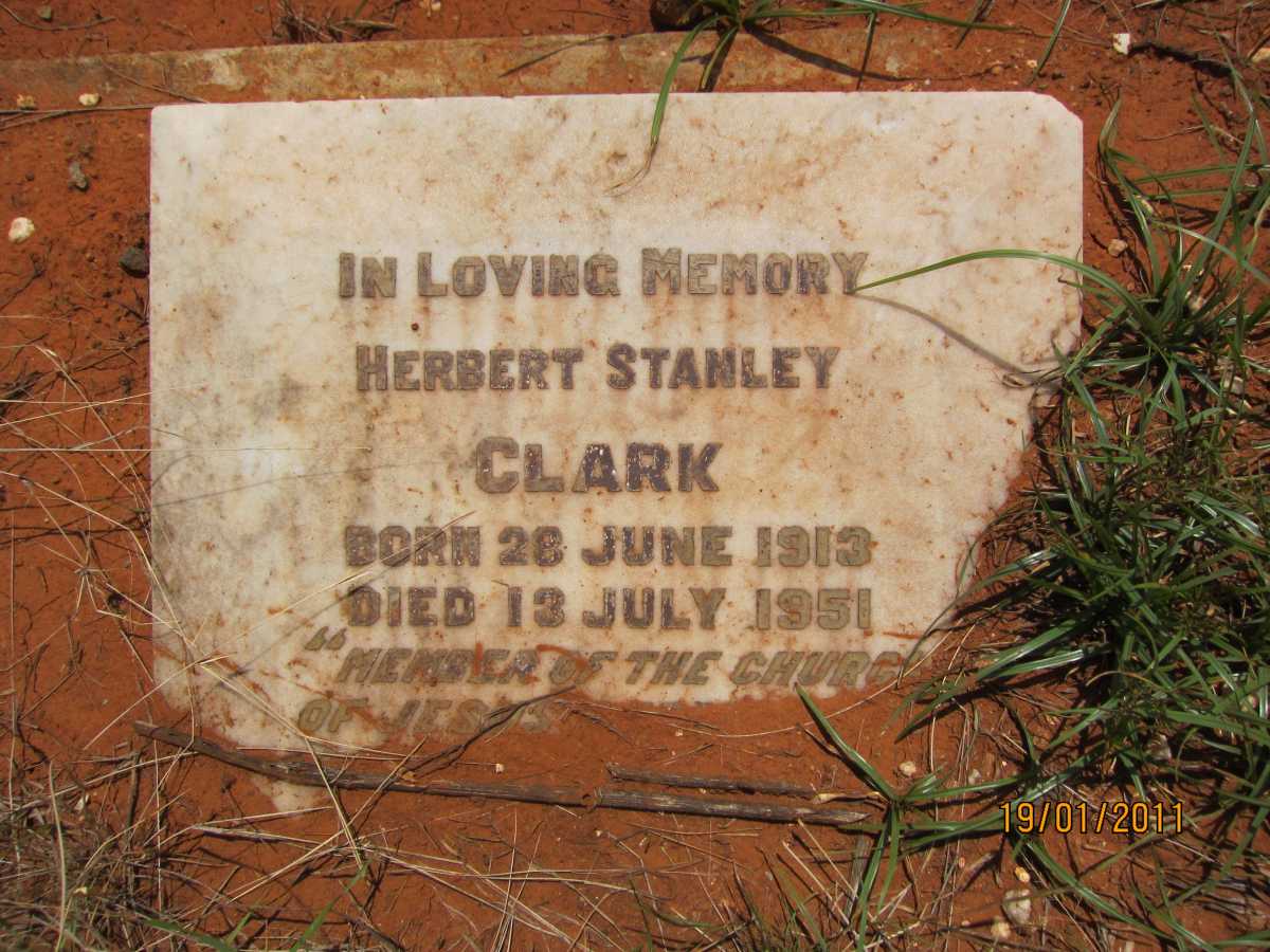 CLARK Herbert Stanley 1913-1951