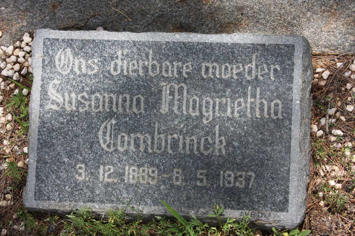 COMBRINCK Susanna Magrietha 1889-1937
