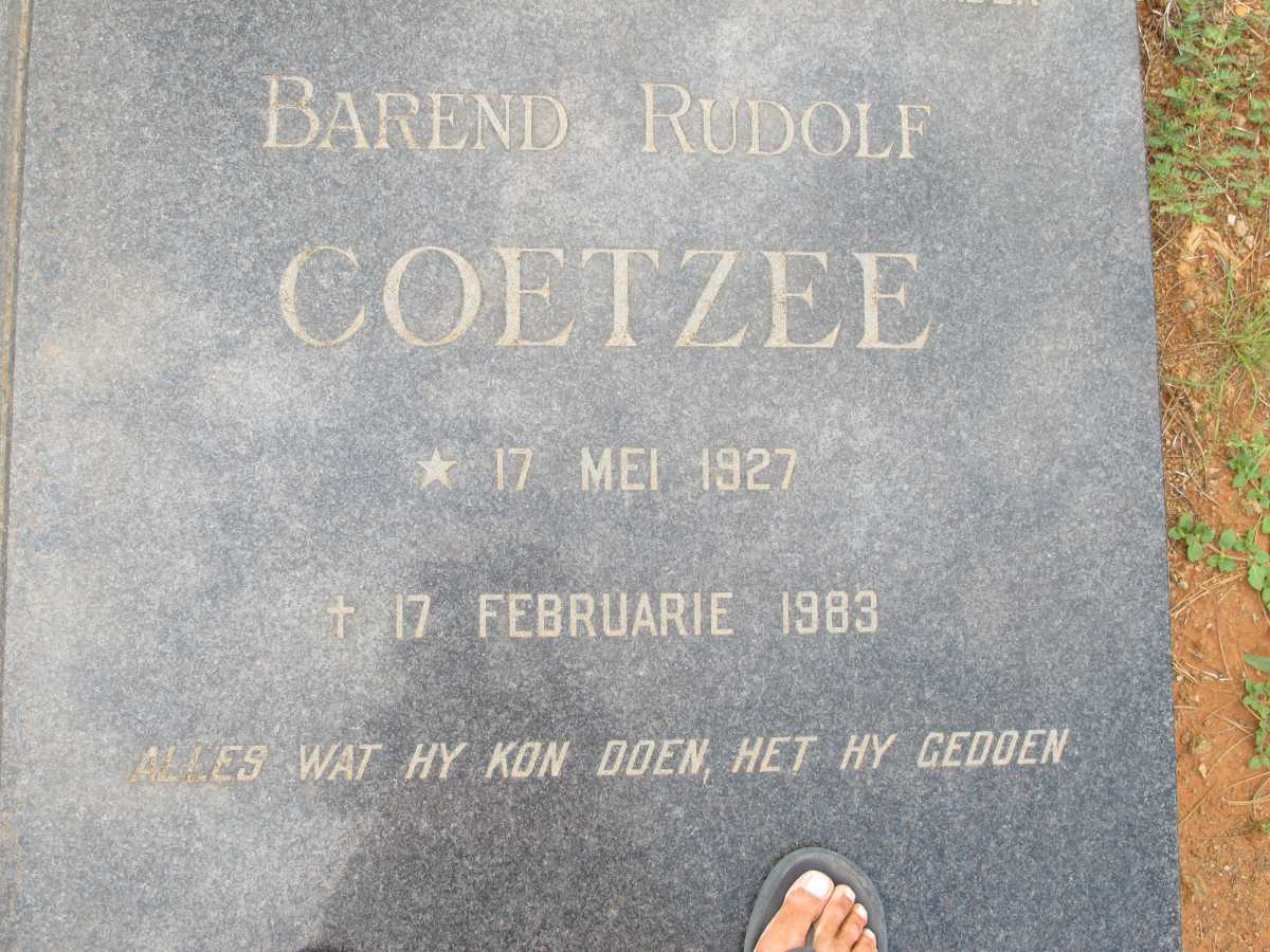 COETZEE Barend Rudolf 1927-1983