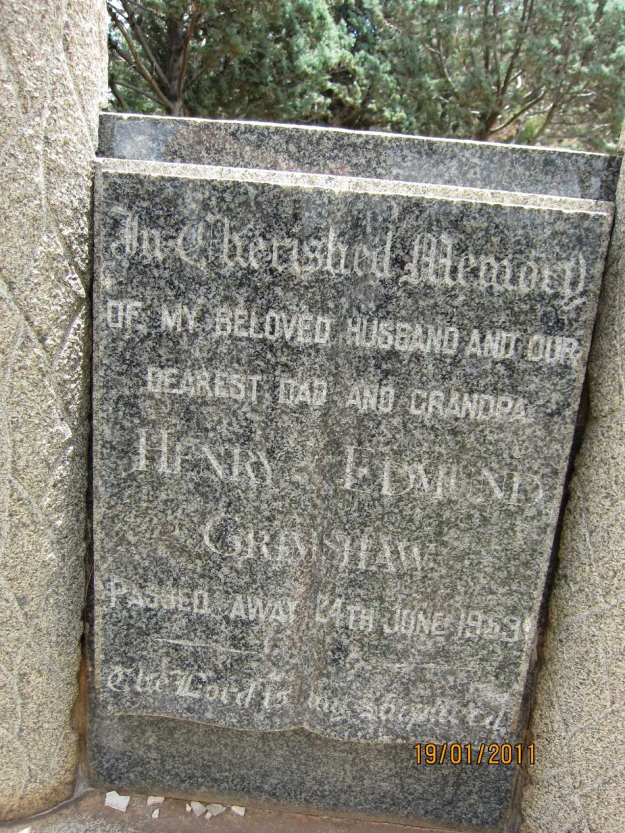 CRIMSHAW Henry Edmund -1959