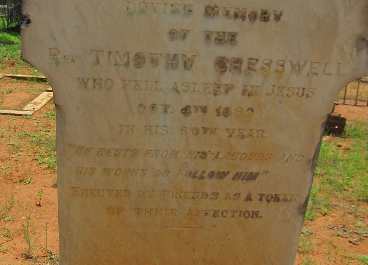 CRESSWELL Timothy -1889