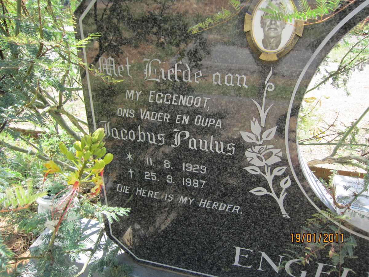 ENGELBRECHT Jacobus Paulus 1929-1987 &amp; Maria Johanna GOUWS 1933-1993