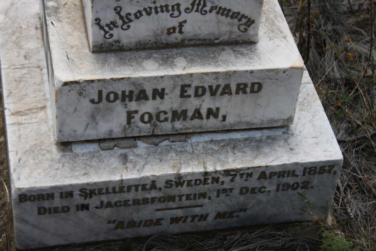 FOGMAN Johan Edvard 1857-1902