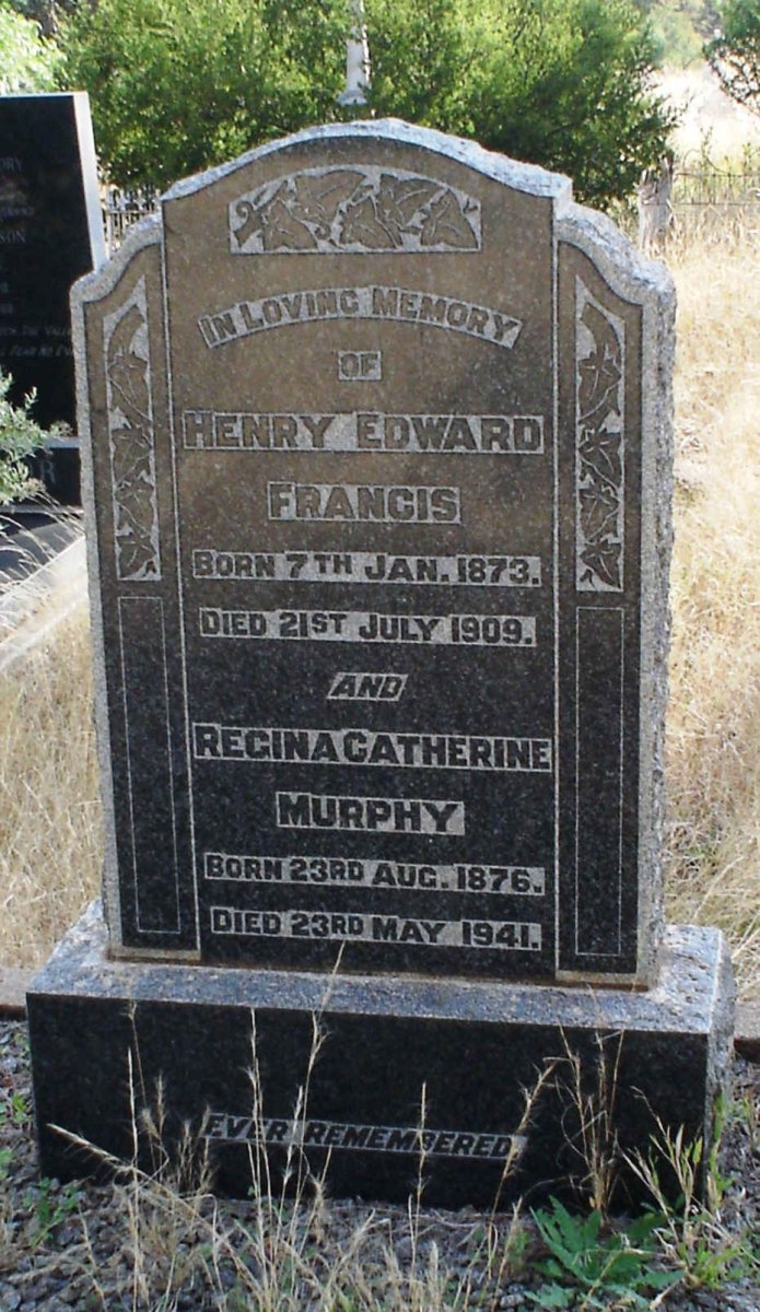 FRANCIS Henry Edward 1873-1909 :: MURPHY Regina Catherine 1876-1941