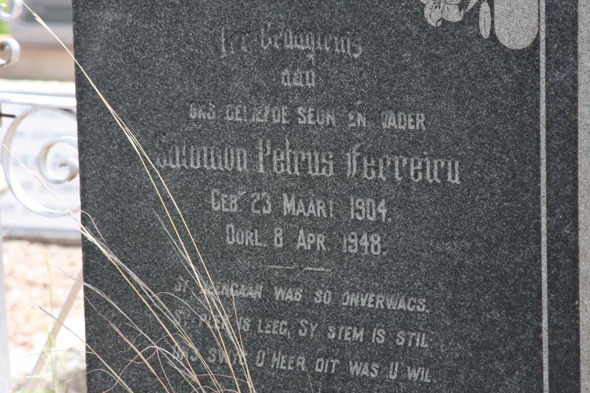 FERREIRA Salomon Petrus 1904-1948