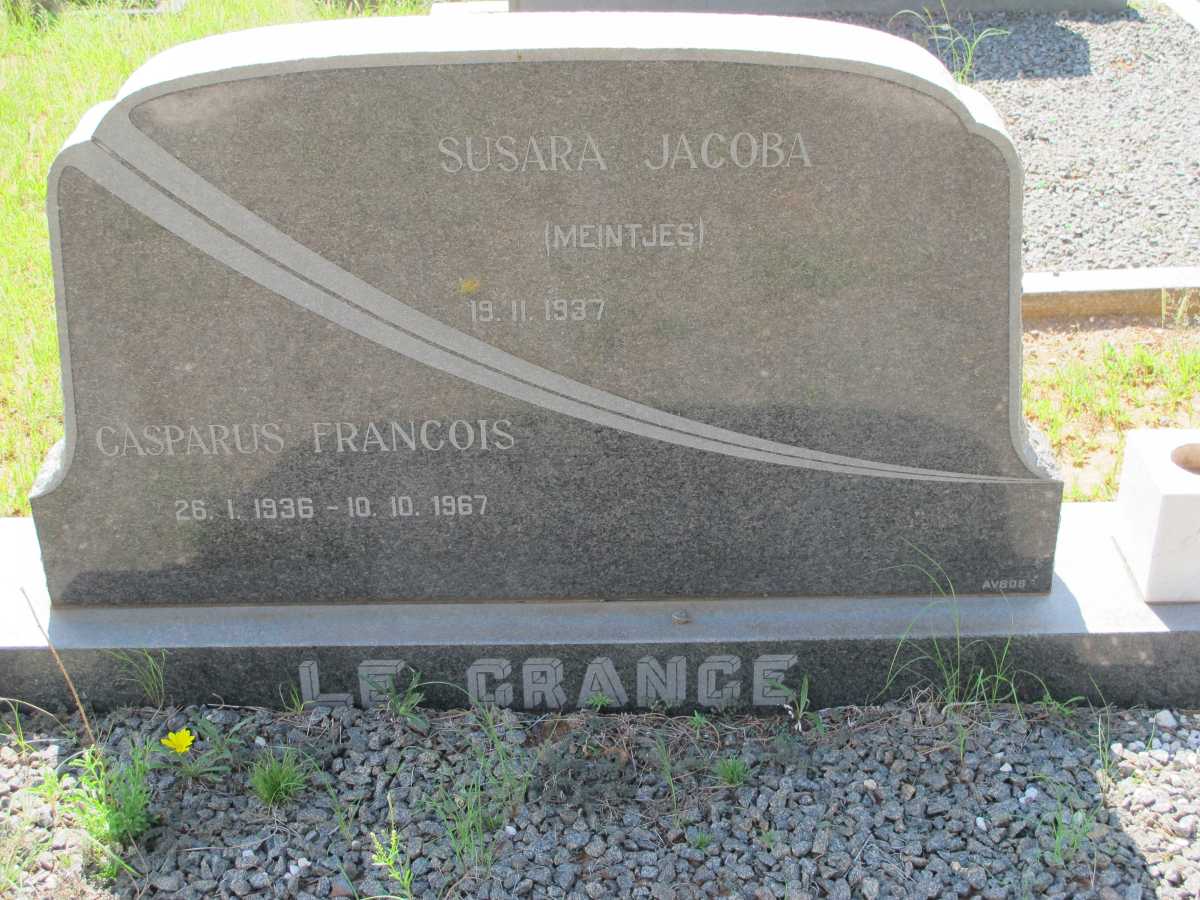 GRANGE Casparus Francois, le 1936-1967
