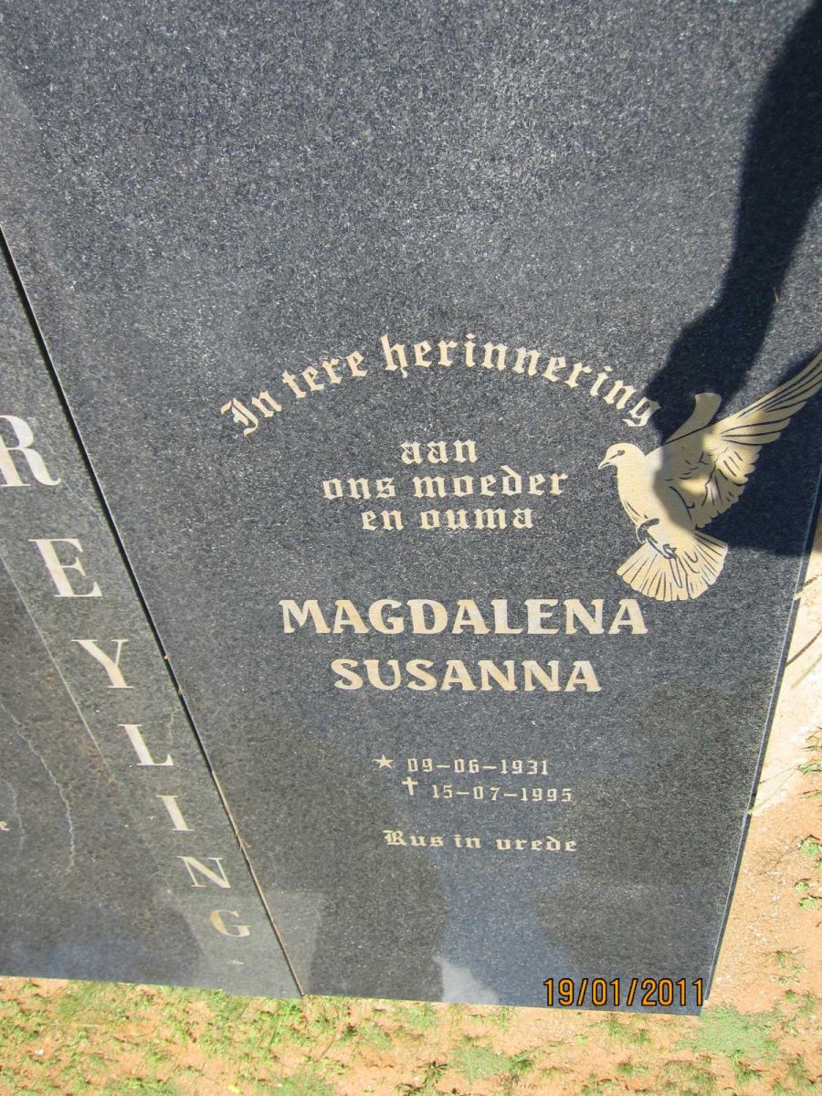 GREYLING Magdalena Susanna 1931-1995