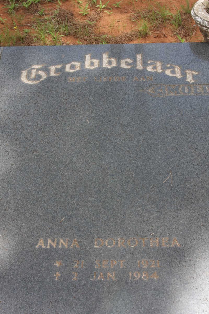 GROBBELAAR Anna Dorothea 1921-1984