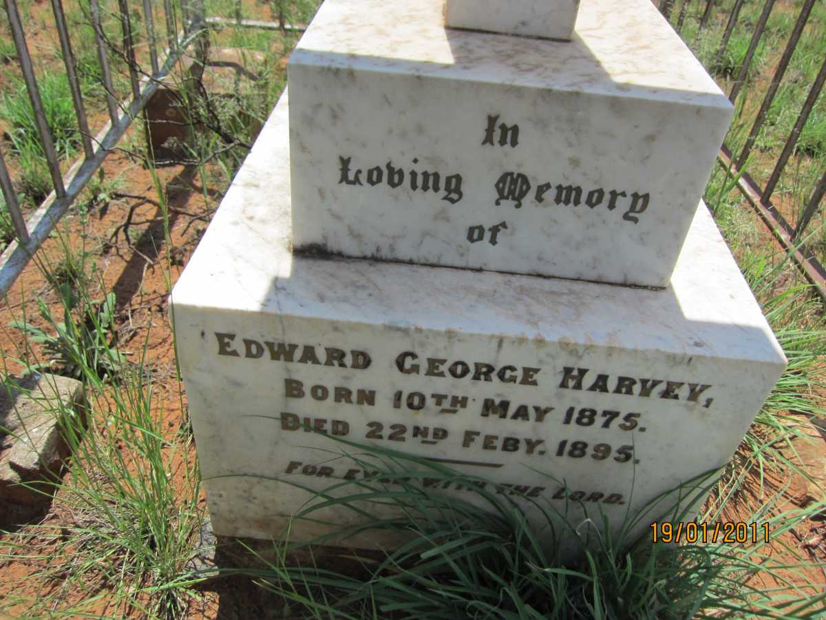 HARVEY Edward George 1875-1895