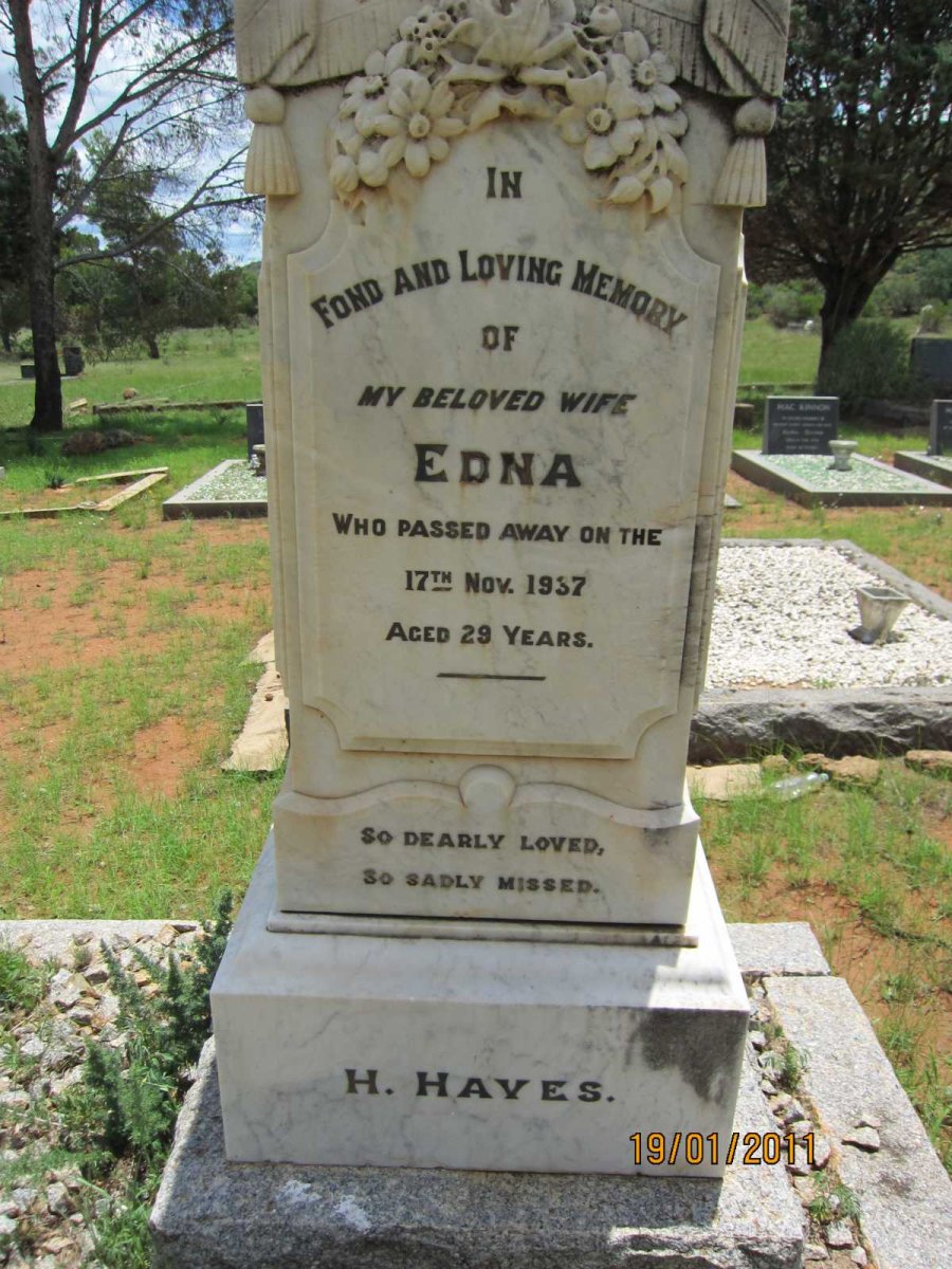 HAYES Edna -1937