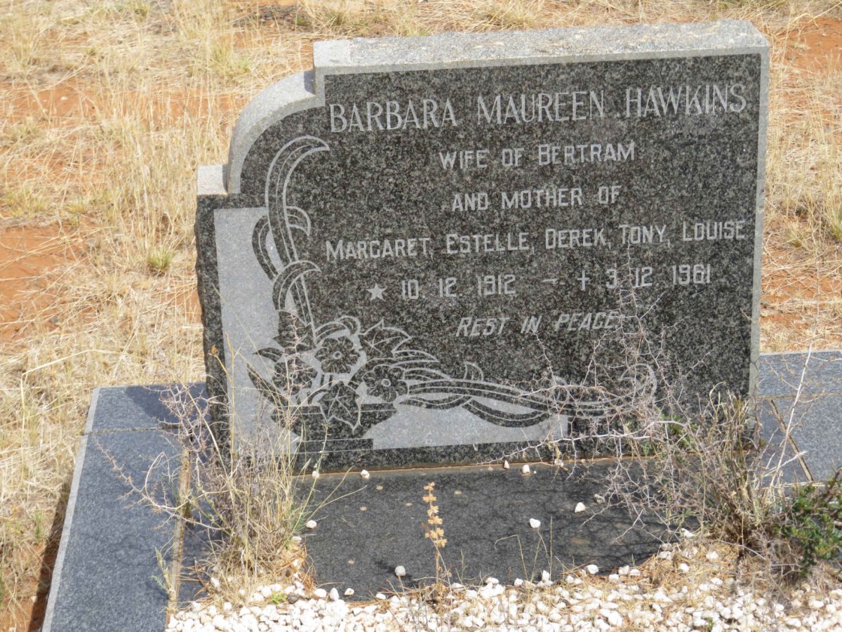 HAWKINS Barbara Maureen 1912-1961