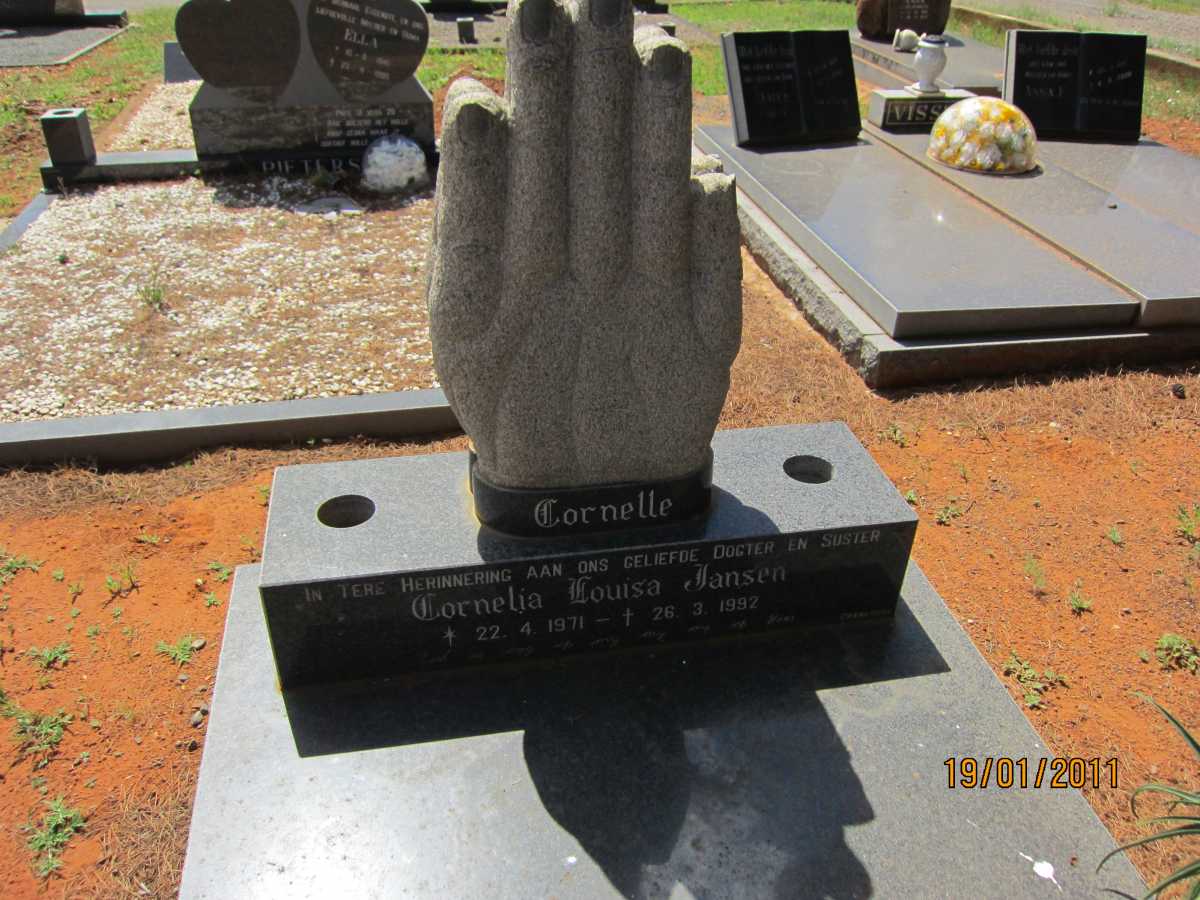 JANSEN Cornelia Louisa 1971-1992