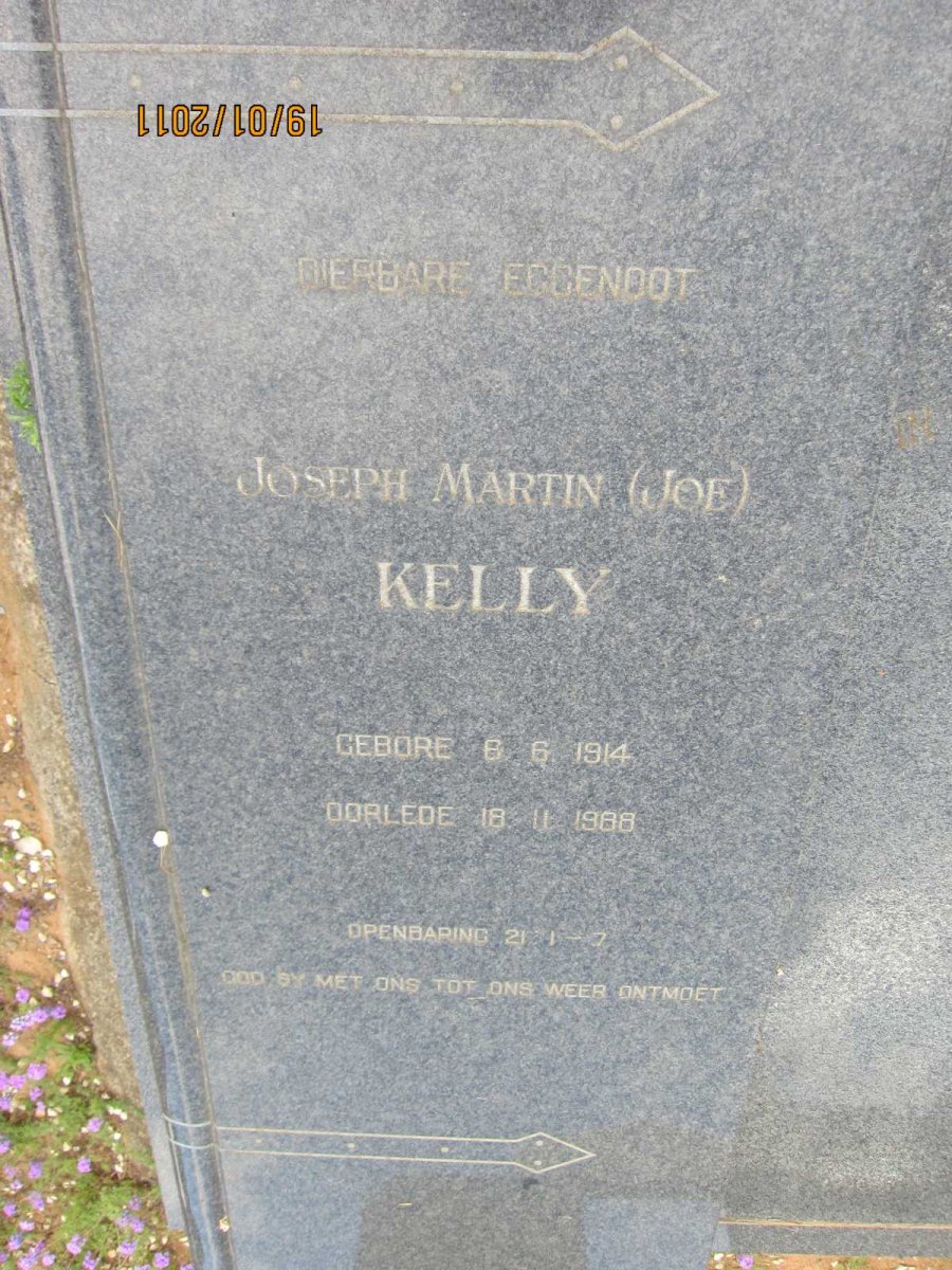 KELLY Joseph Martin 1914-1988
