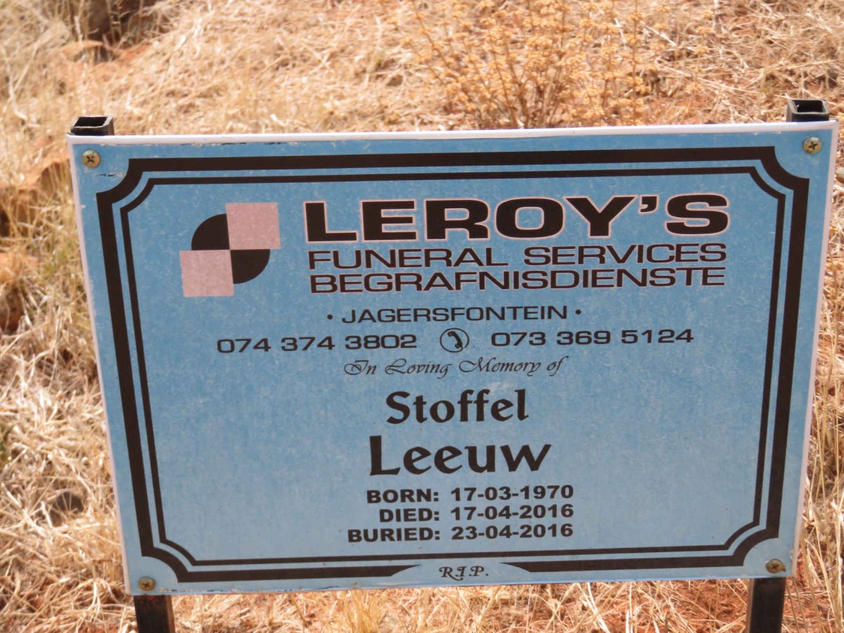 LEEUW Stoffel 1970-2016
