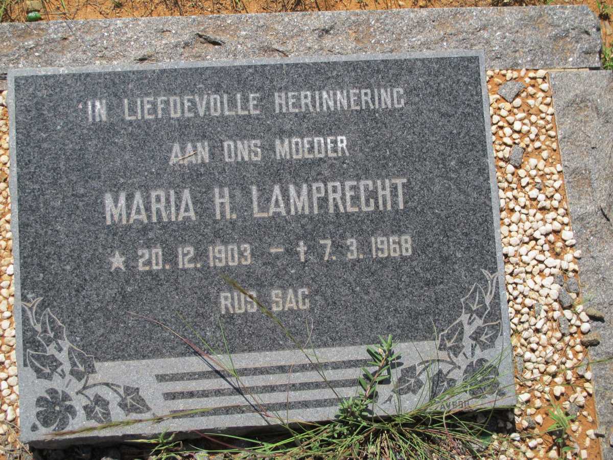 LAMPRECHT Maria H. 1903-1968
