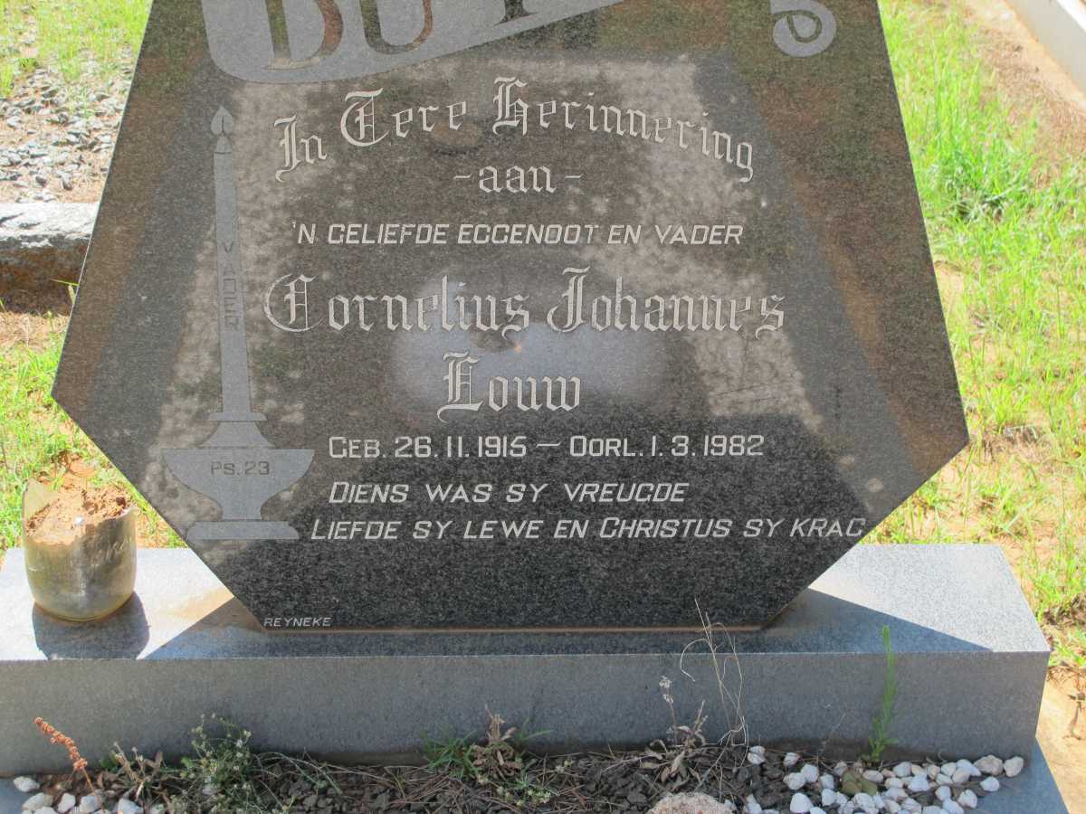 LOUW Cornelius Johannes 1915-1982