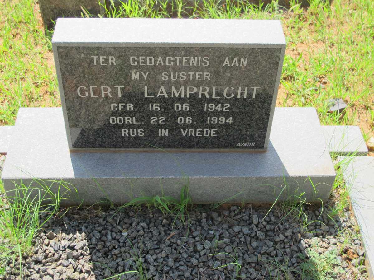 LAMPRECHT Gert 1942-1994