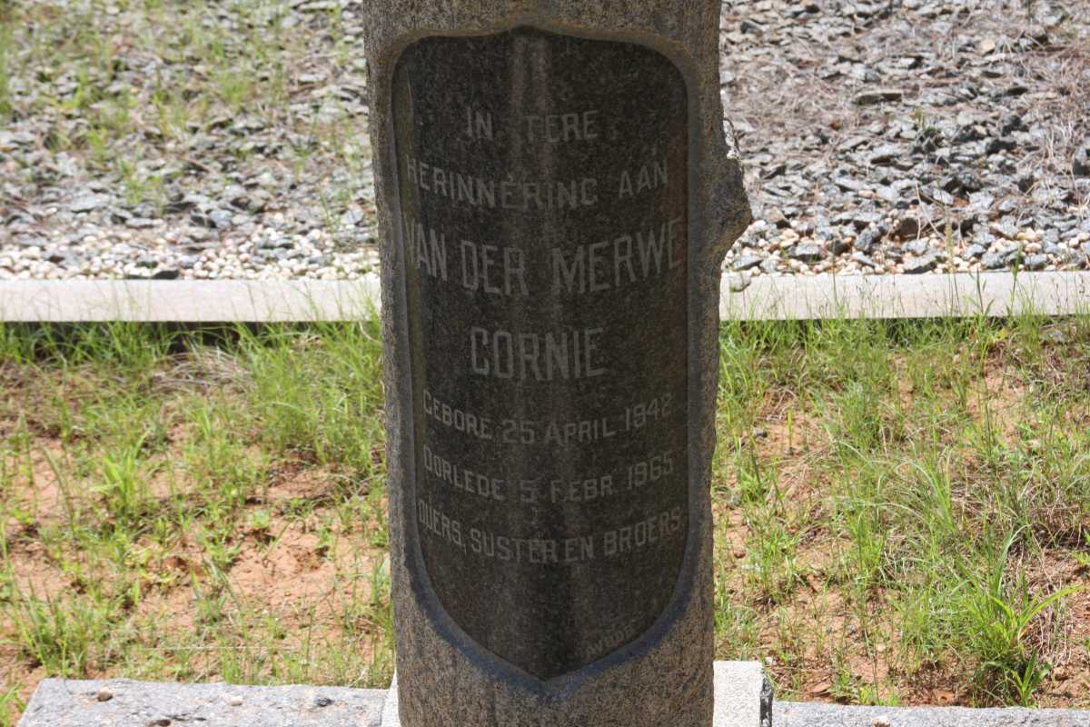 MERWE Cornie,  van der 1942-1965