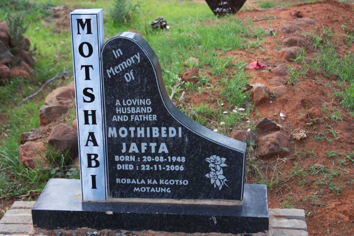 MOTSHABI Mothibedi Jafta 1948-2006