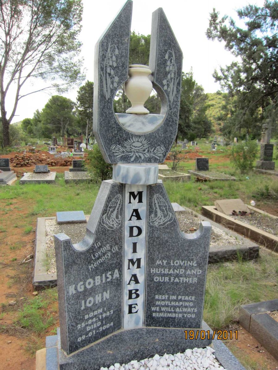MADIMABE Kgobisa John 1942-2004