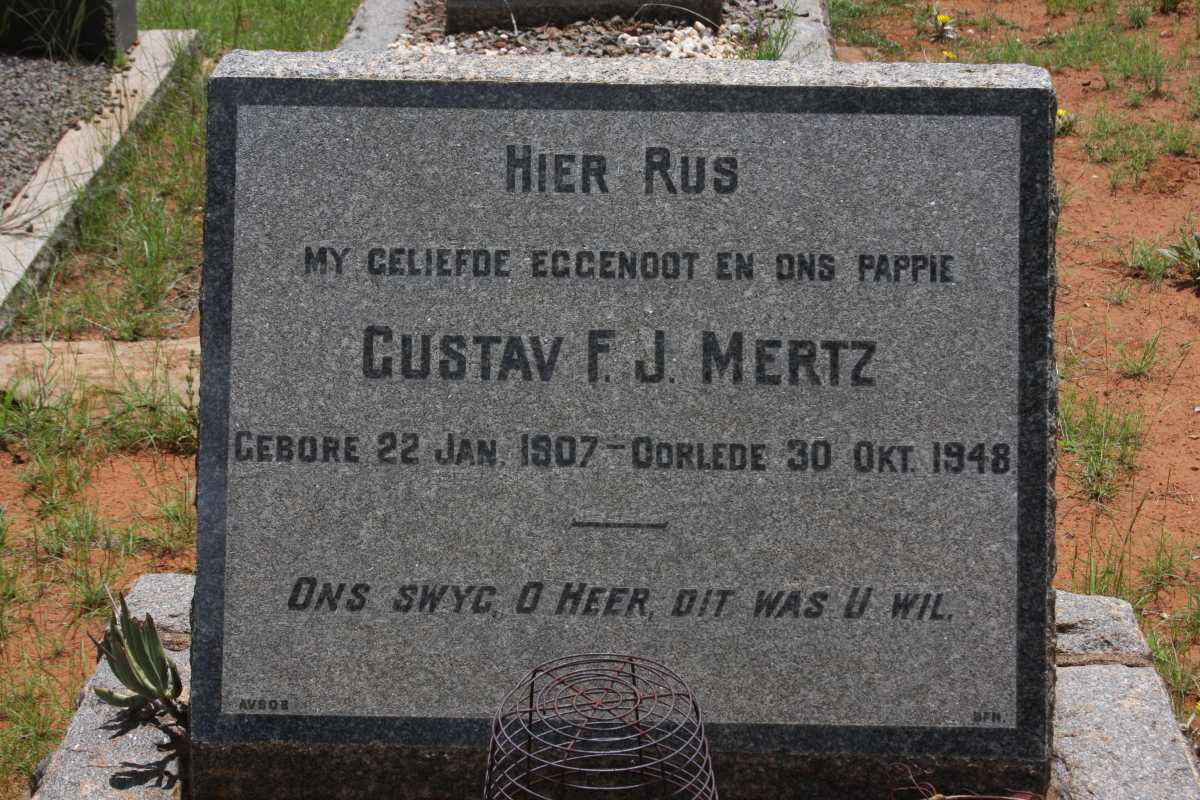 MERTZ Gustav F.J. 1907-1948
